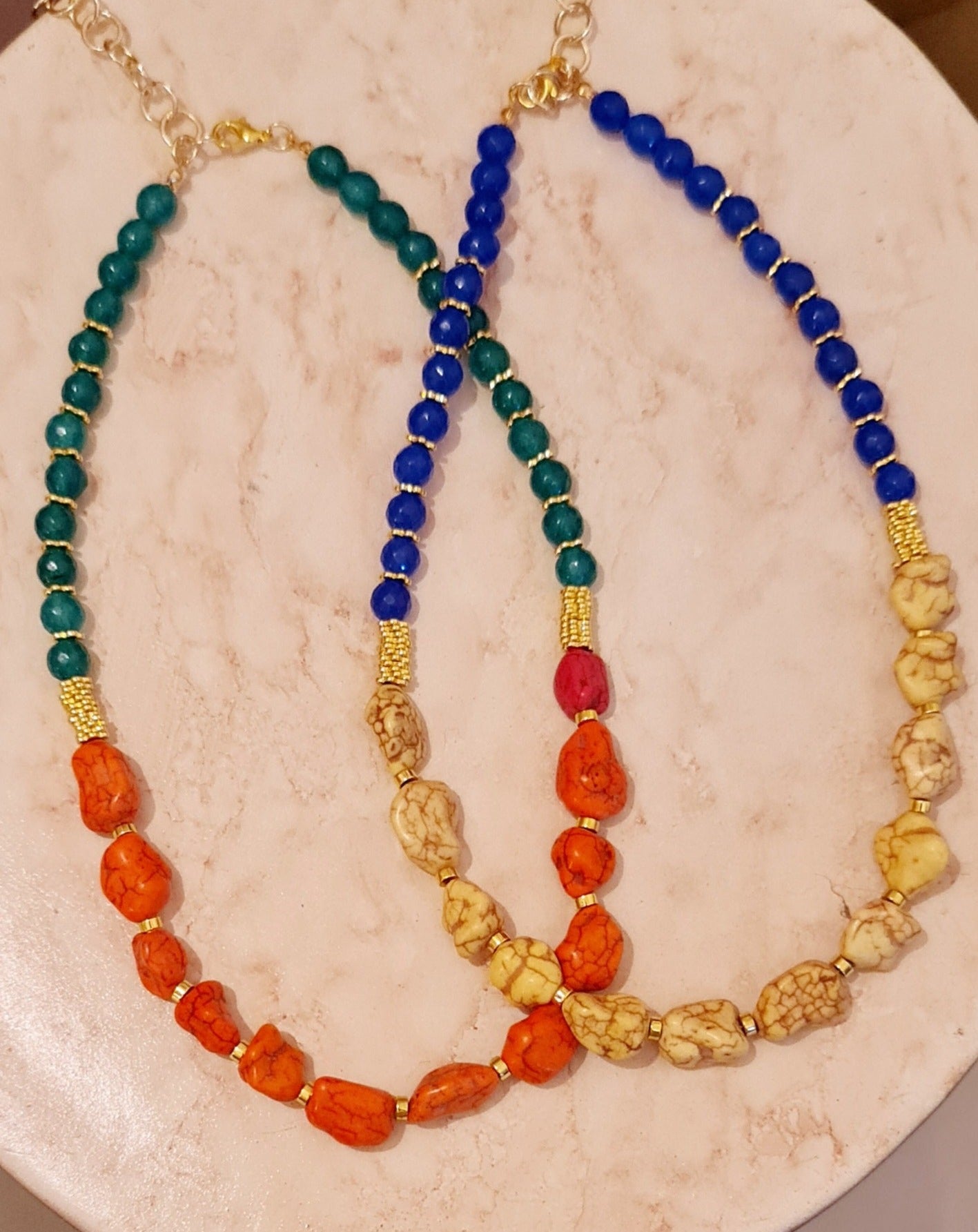 Colourful Agate & Stones Necklace