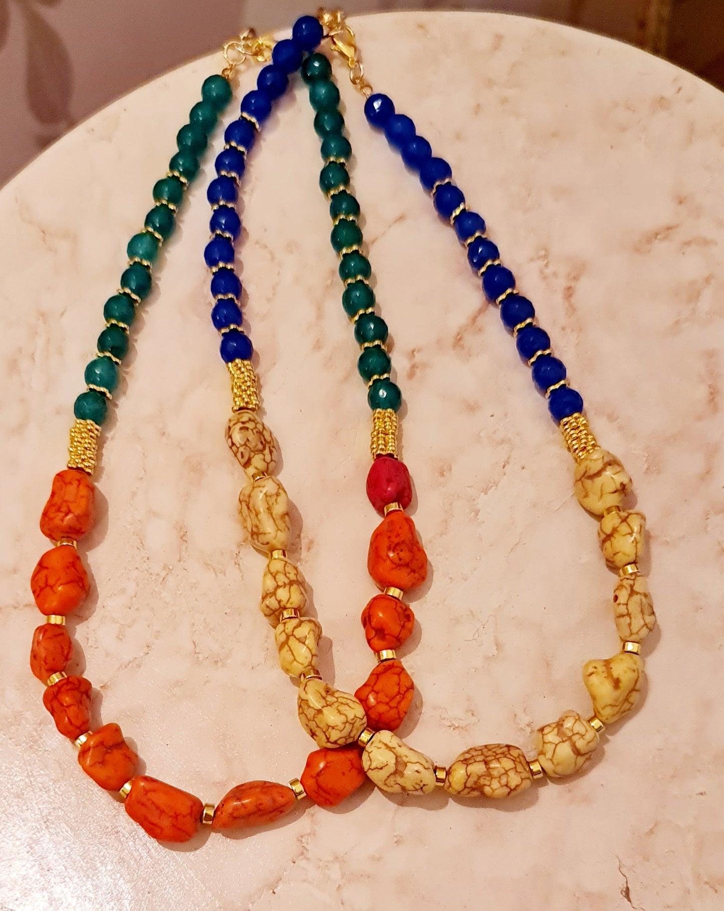 Colourful Agate & Stones Necklace