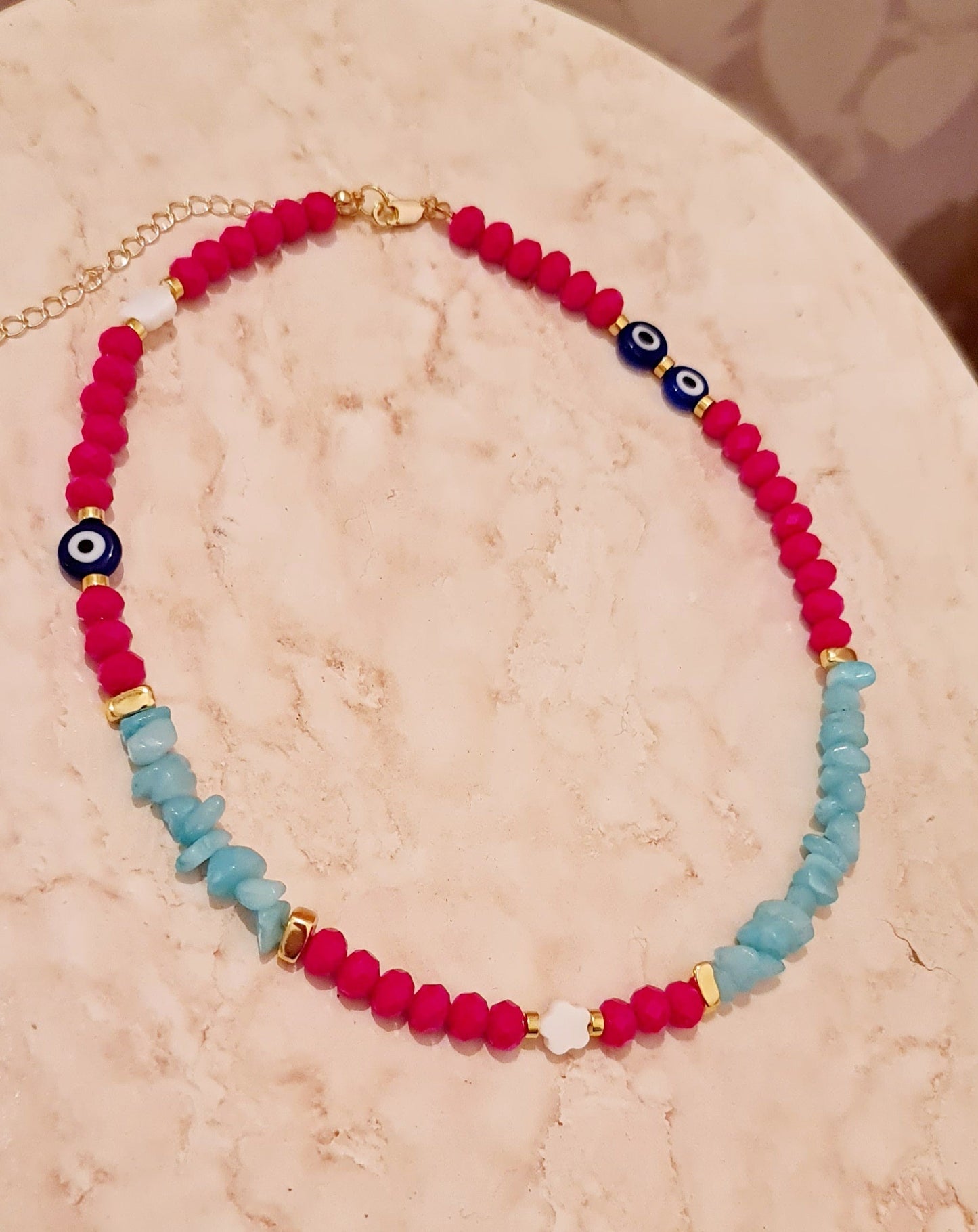 Colourful Summer Crystal Choker