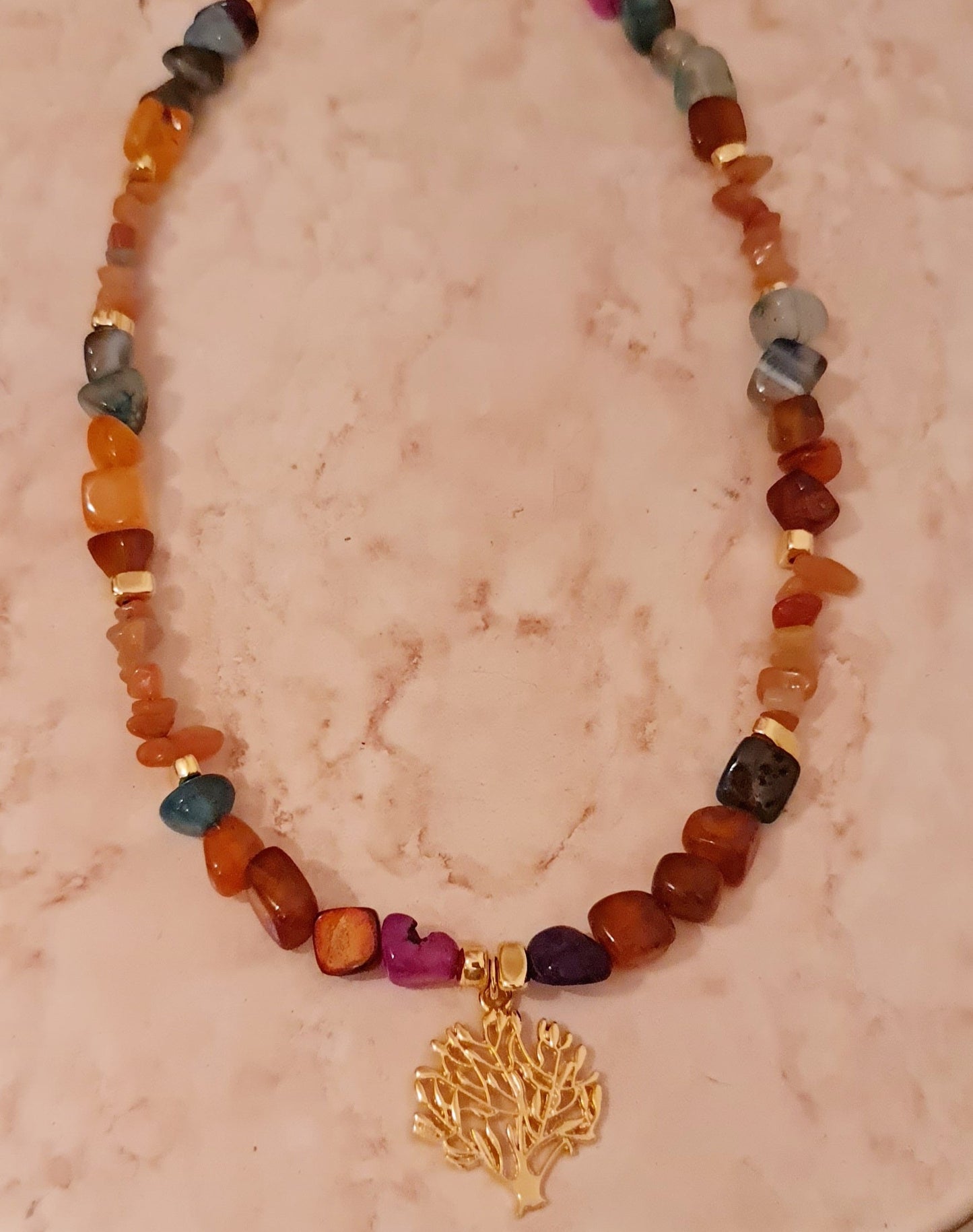 Agate & Stones Earthy Necklace