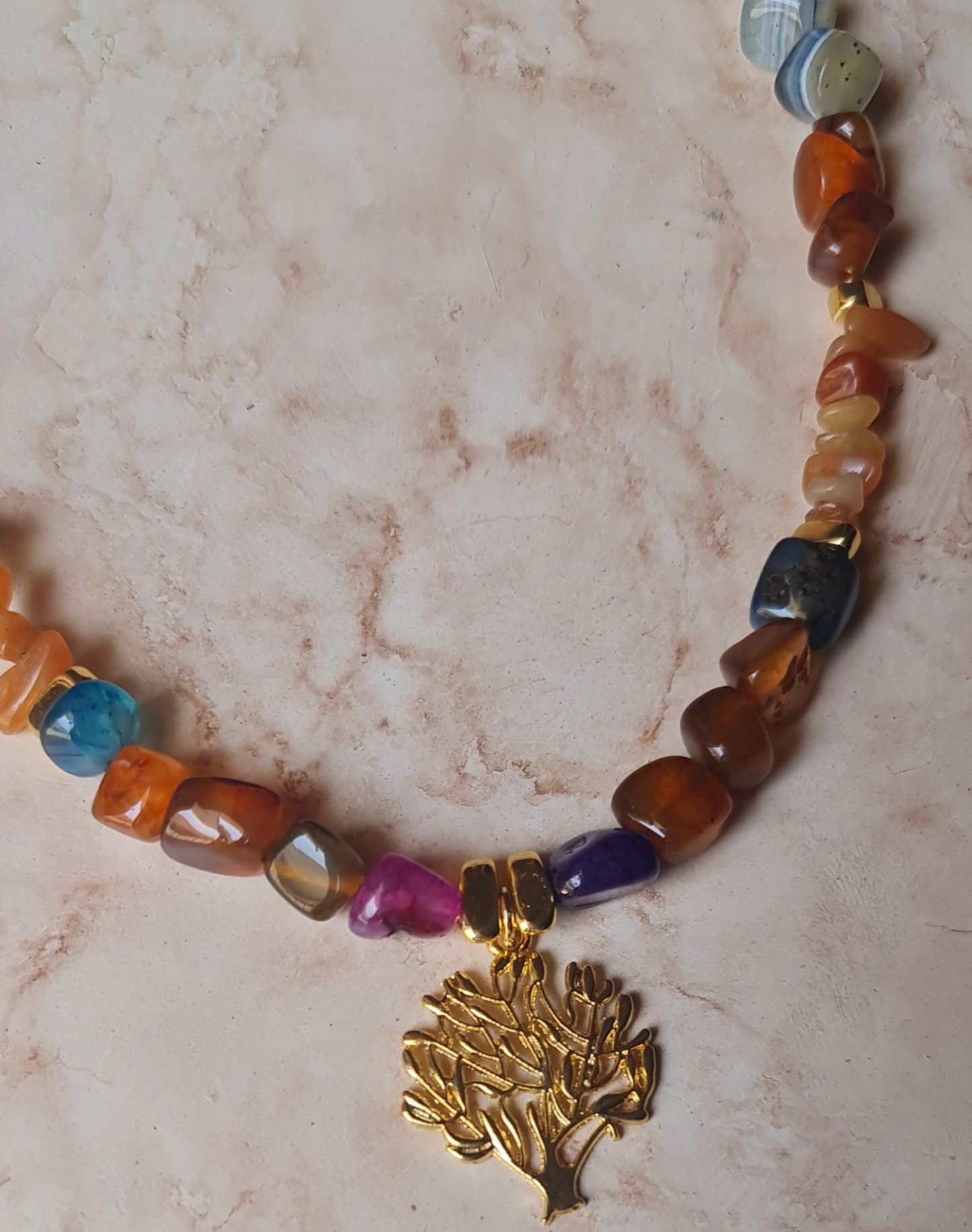 Agate & Stones Earthy Necklace