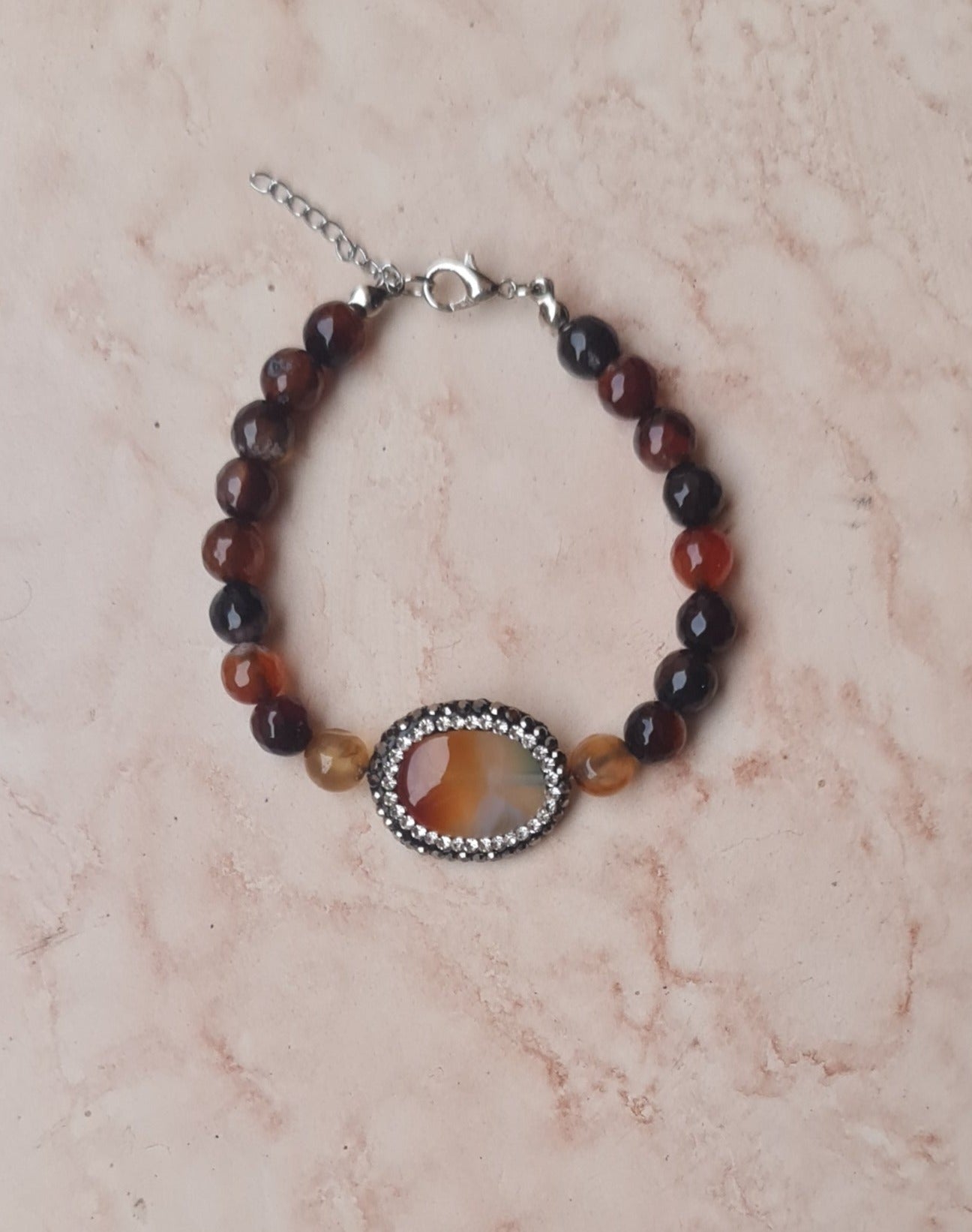 Agate Bracelet With Natural Stone