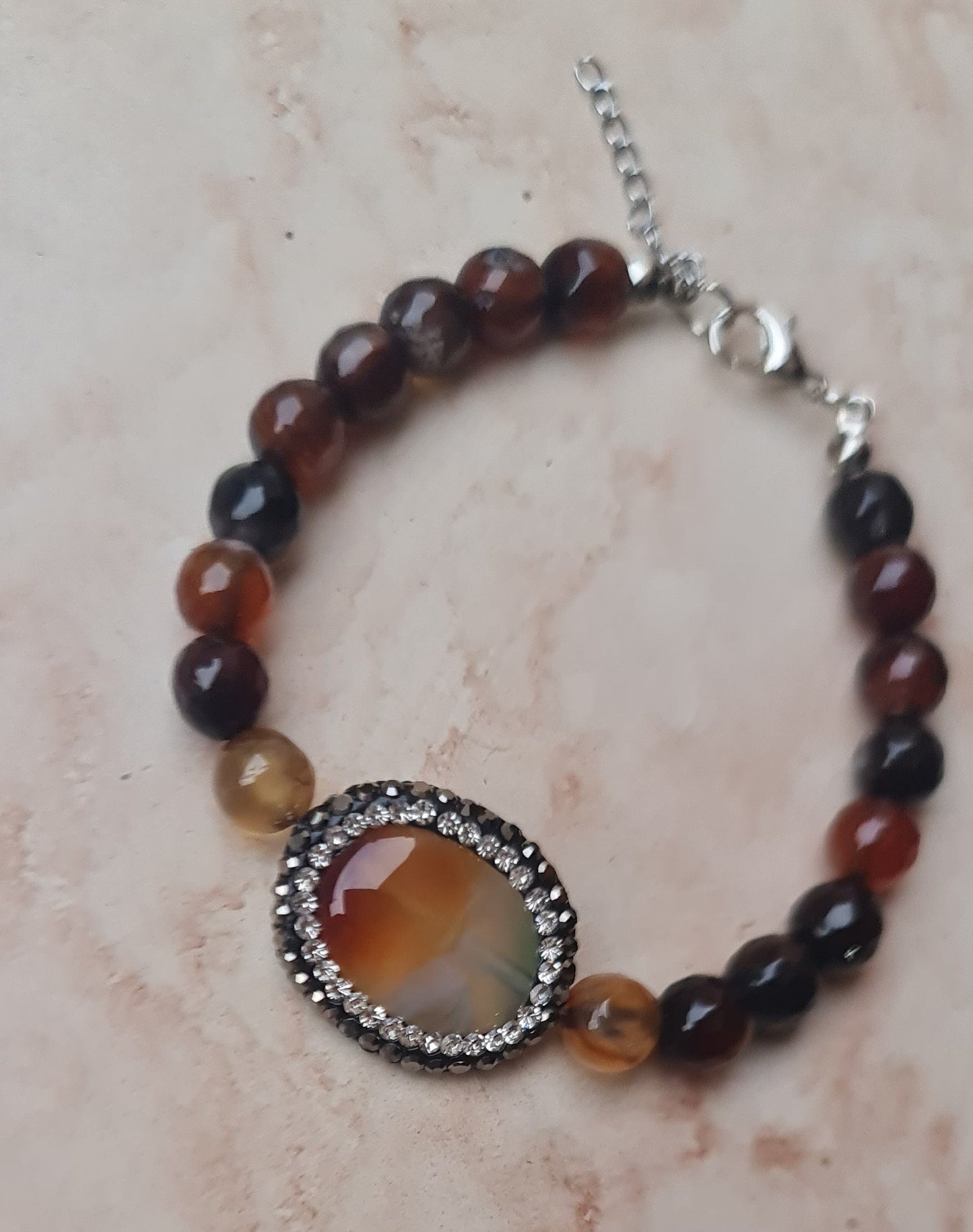 Agate Bracelet With Natural Stone