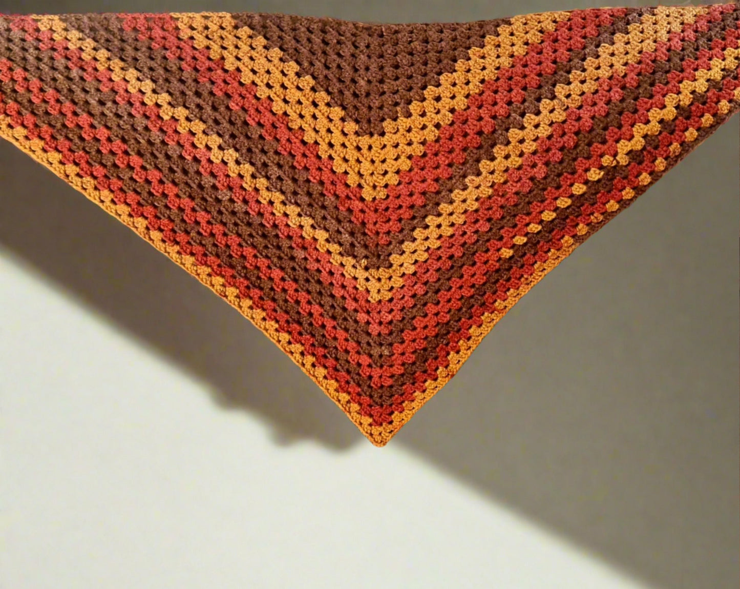 Granny Triangle Crochet Scarf