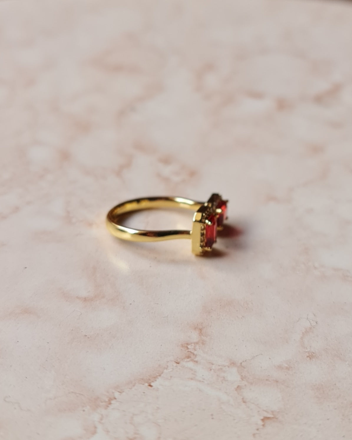 Gold Plated Zircon Ring