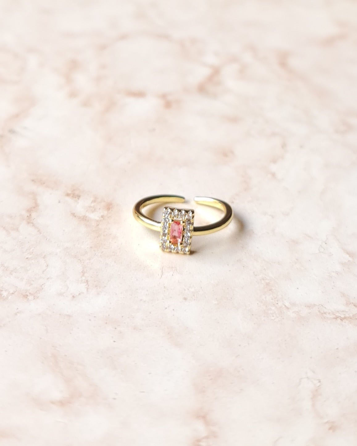 Gold Plated Zircon Ring