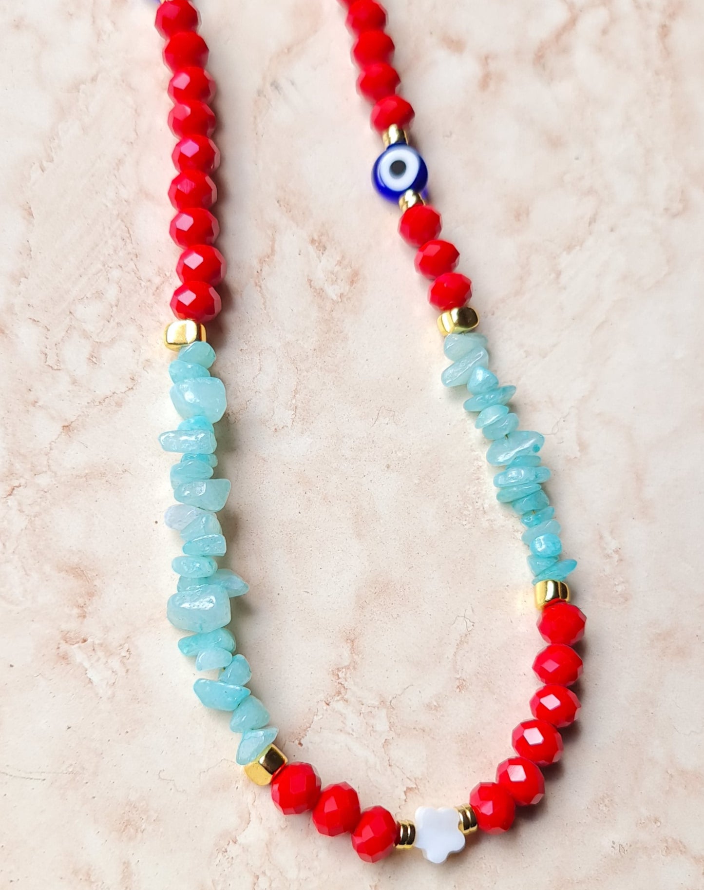 Colourful Summer Crystal Choker