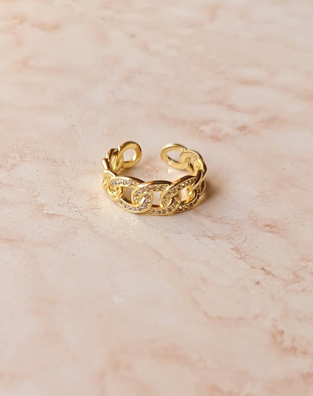 Gold Plated Zircon Ring