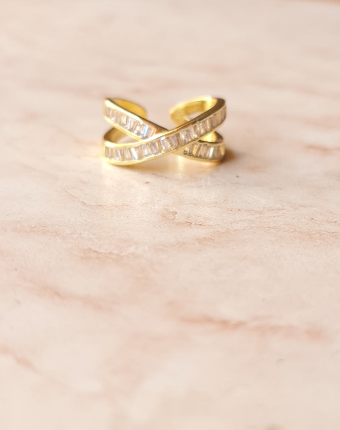 Gold Plated Zircon Ring