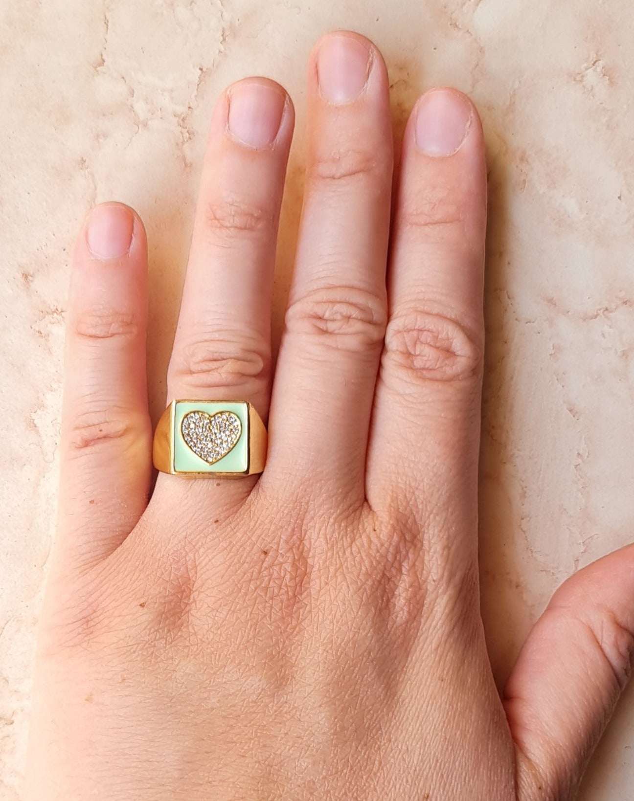 Coloured Enamel Ring