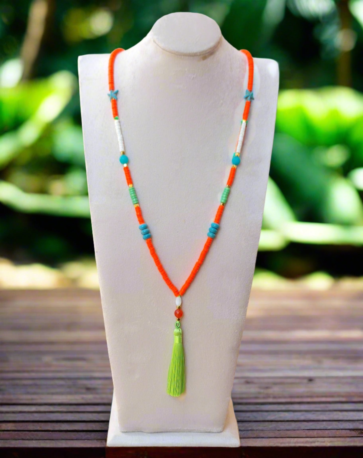 Colorful Long Tassels Necklace