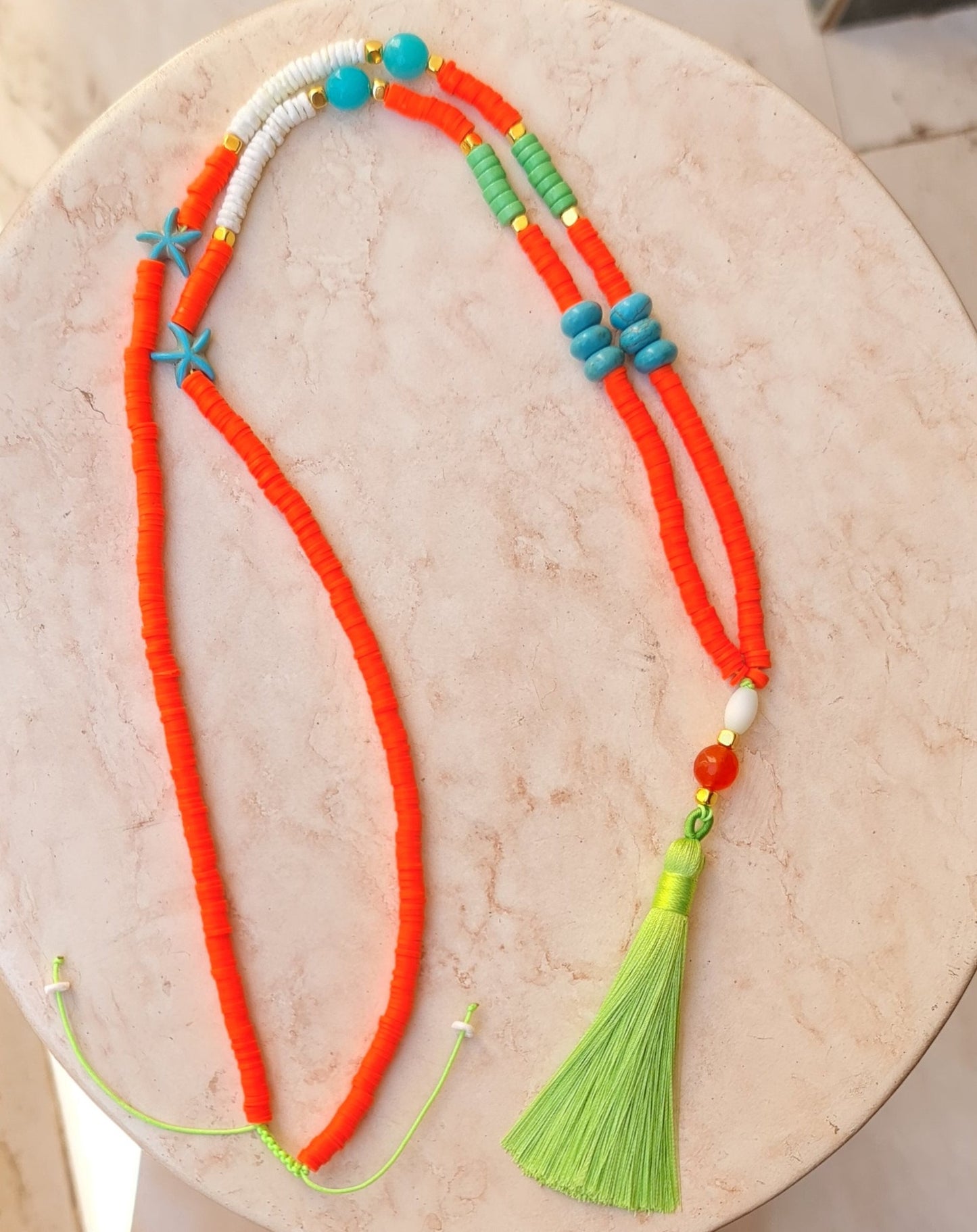 Colorful Long Tassels Necklace