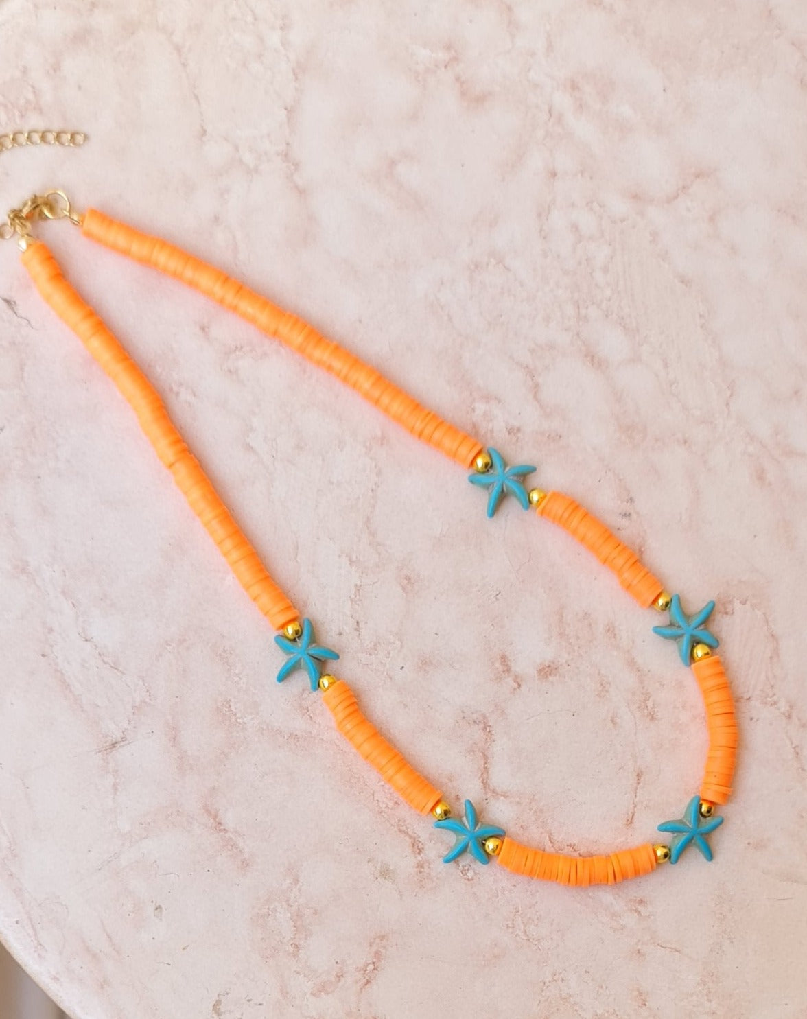 Clay Beads Trendy Choker Necklace