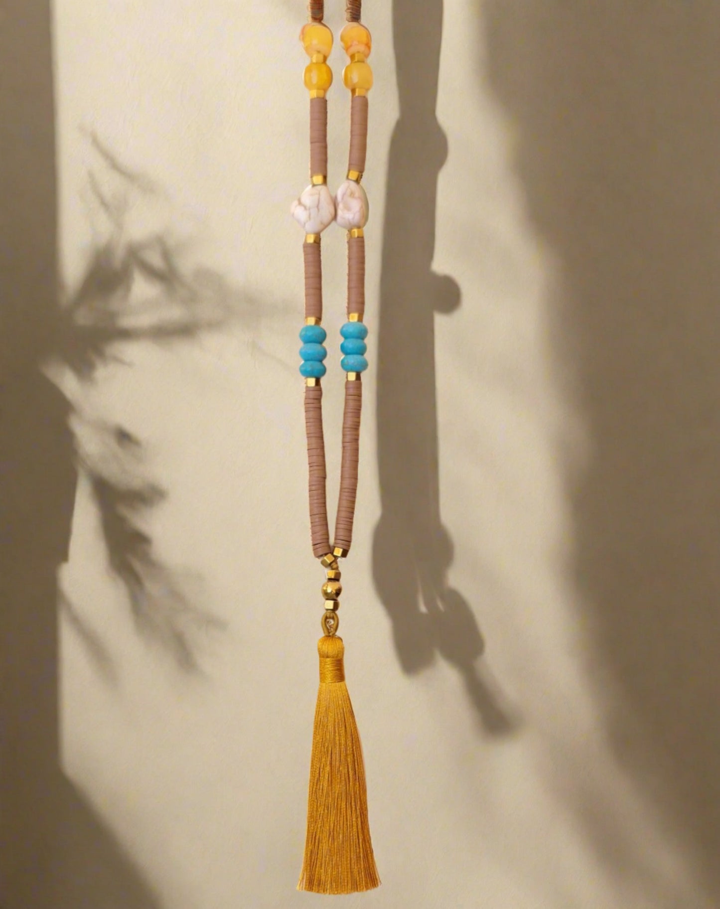 Colorful Long Tassels Necklace