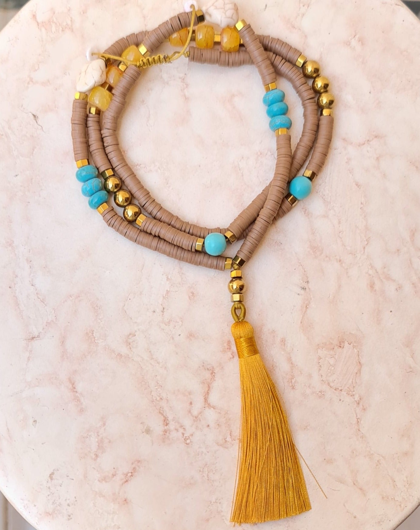 Colorful Long Tassels Necklace