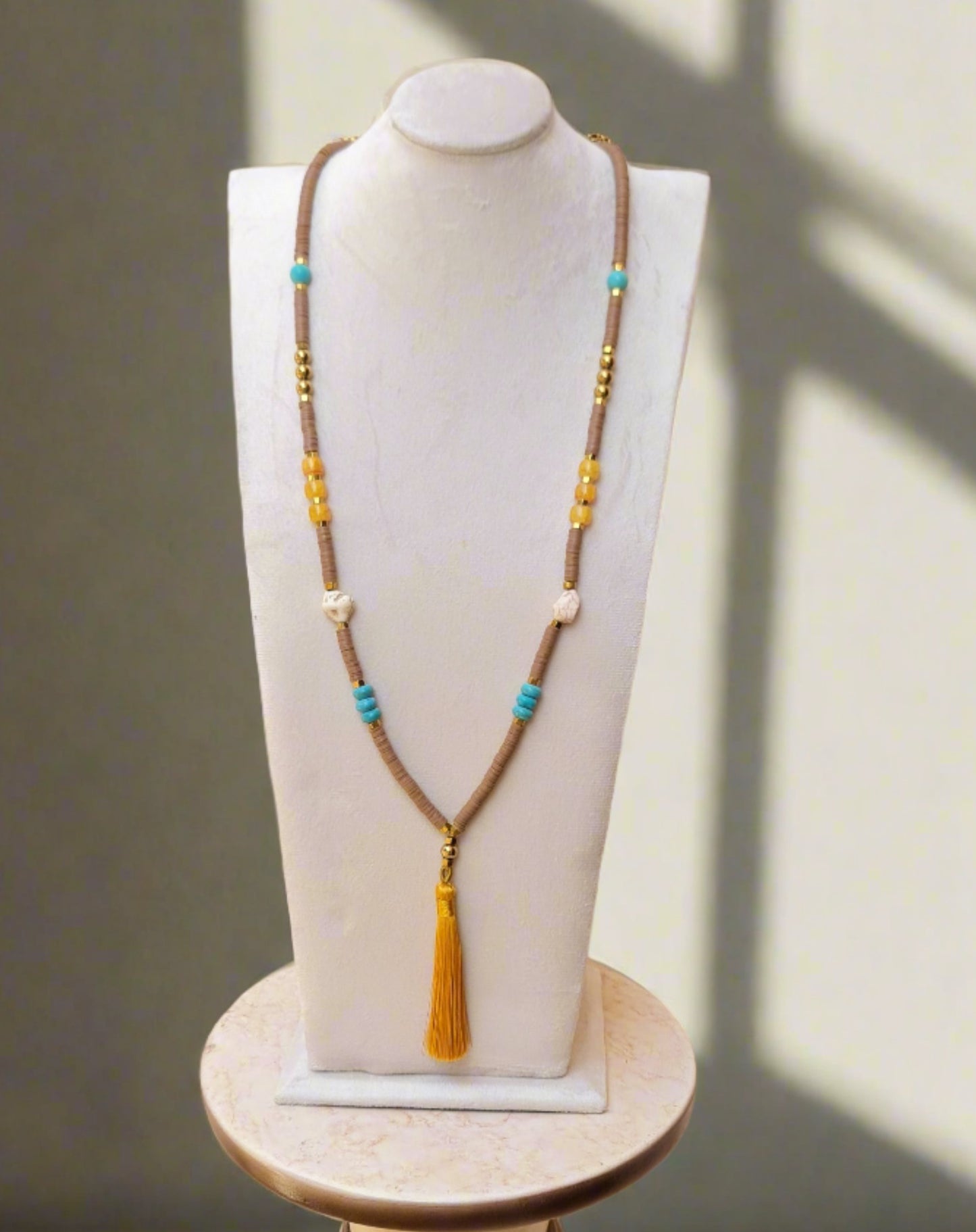 Colorful Long Tassels Necklace