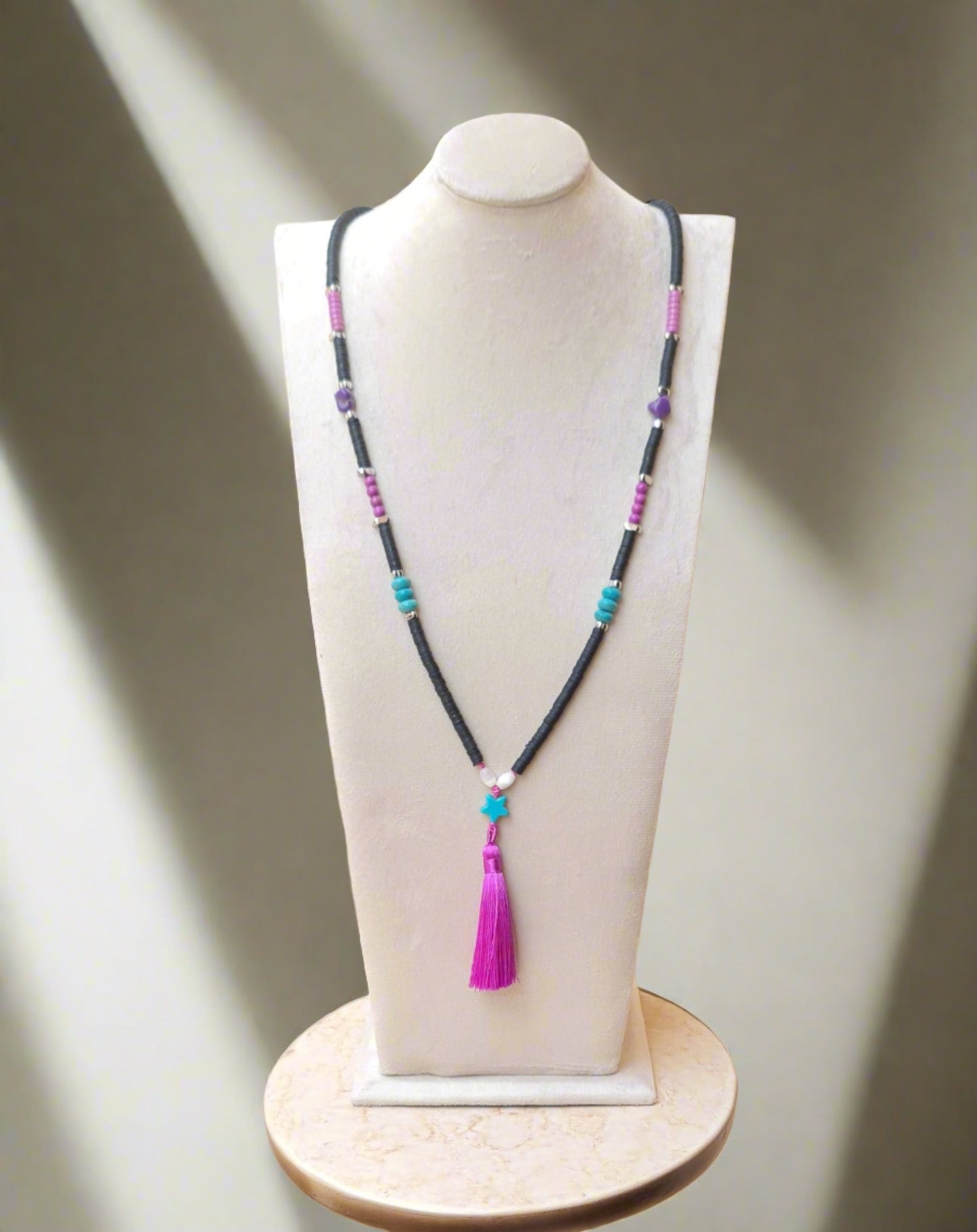 Colorful Long Tassels Necklace