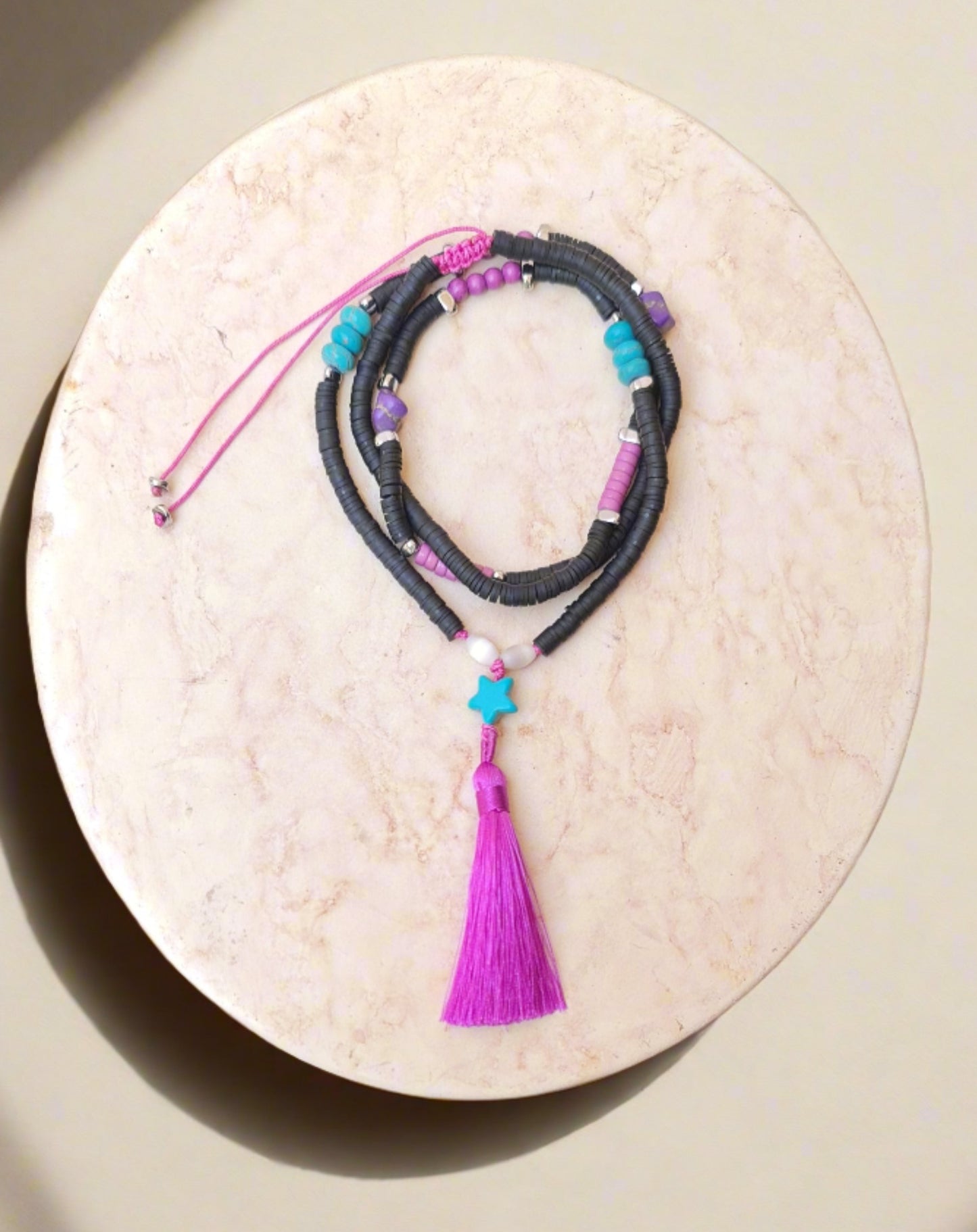 Colorful Long Tassels Necklace