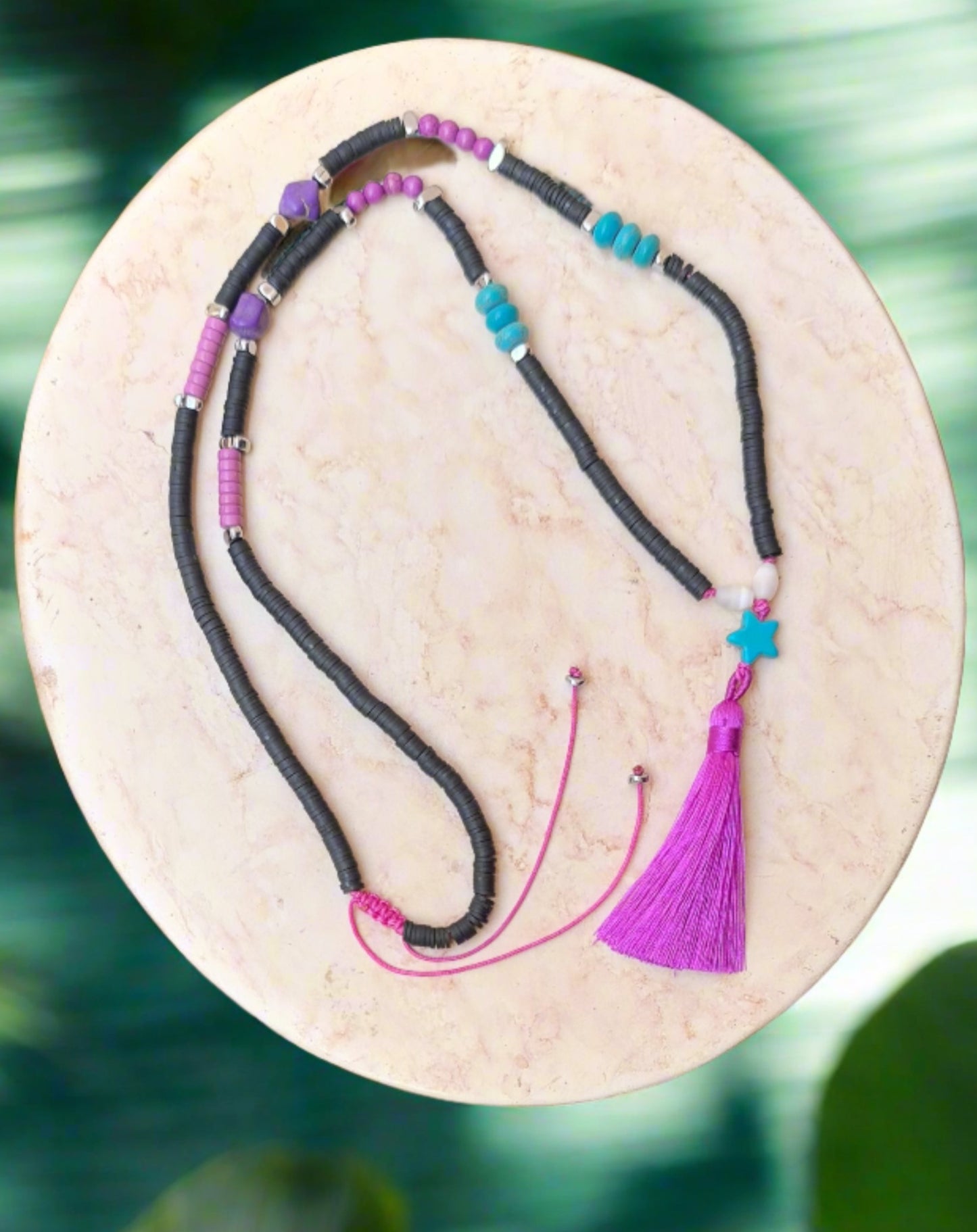 Colorful Long Tassels Necklace