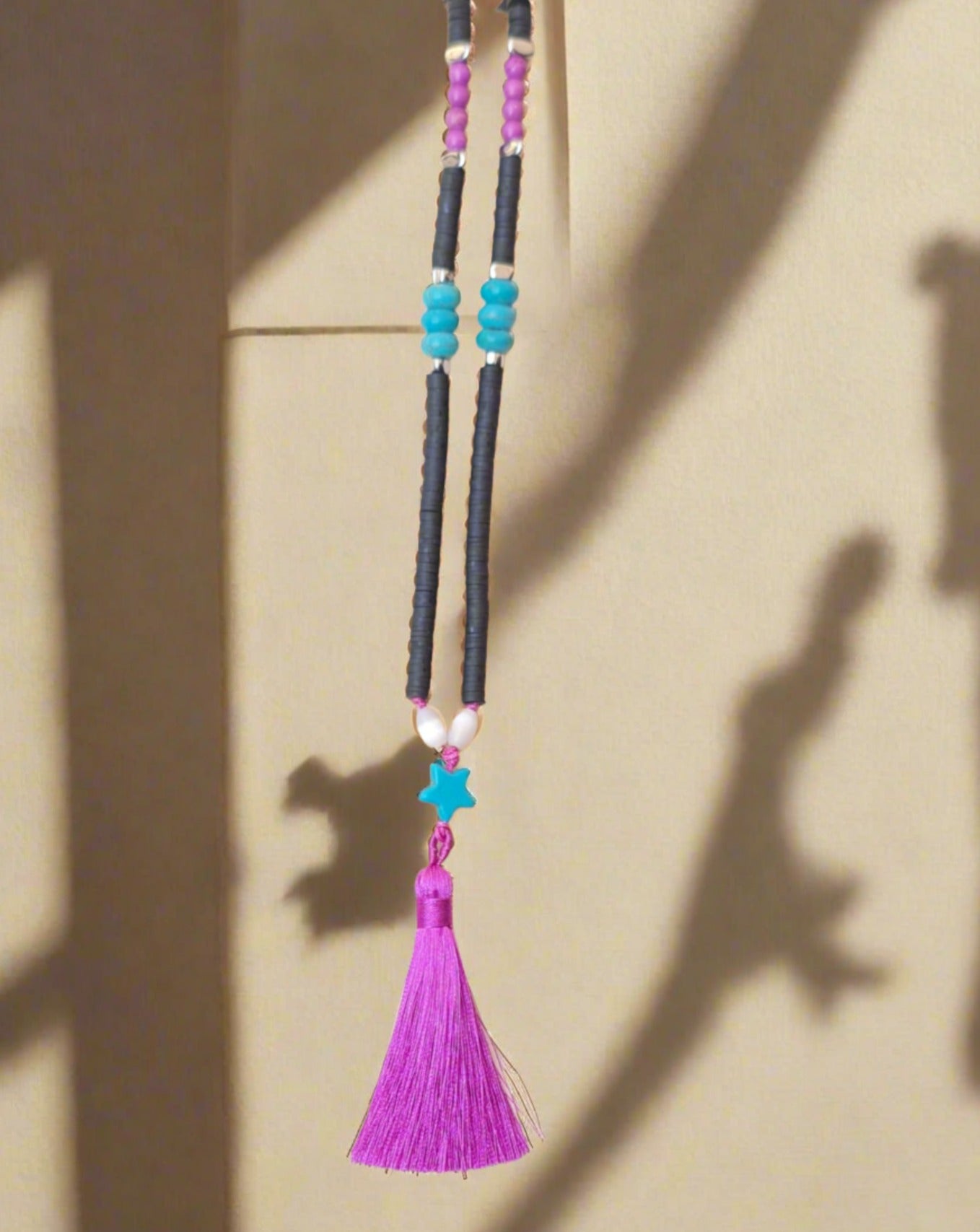 Colorful Long Tassels Necklace