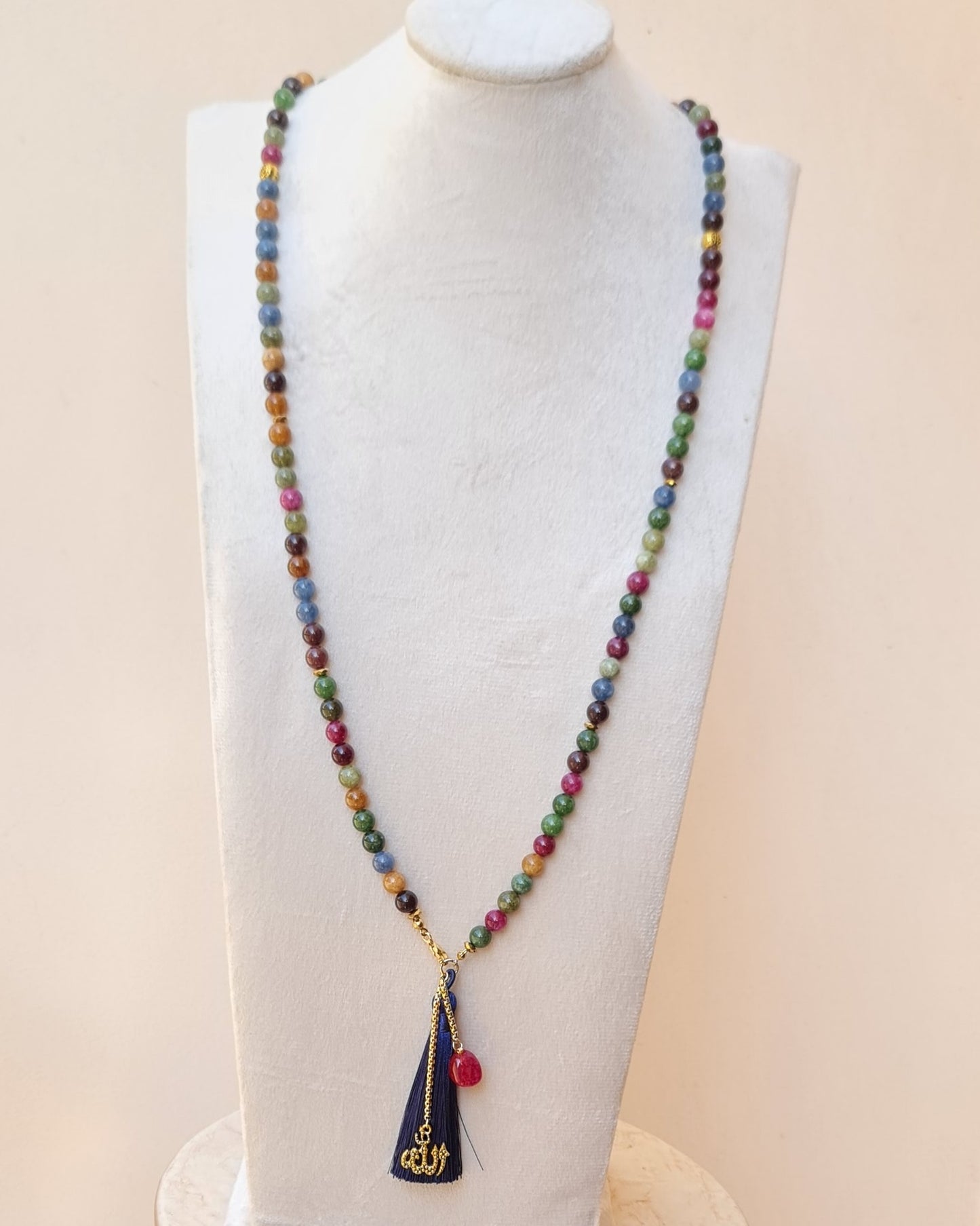 99 Wearable Long Agate Sebha / Necklace