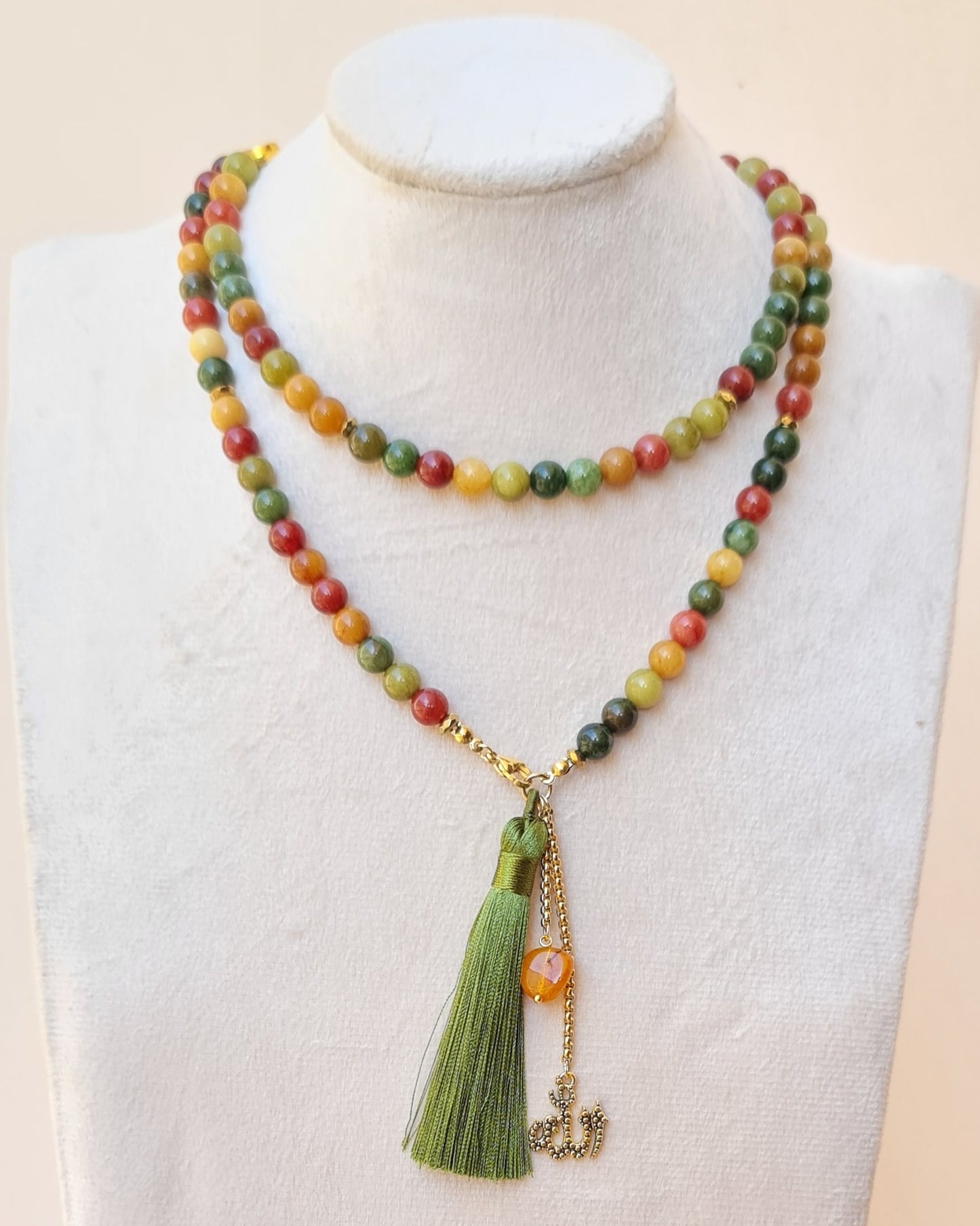 99 Wearable Long Agate Sebha / Necklace