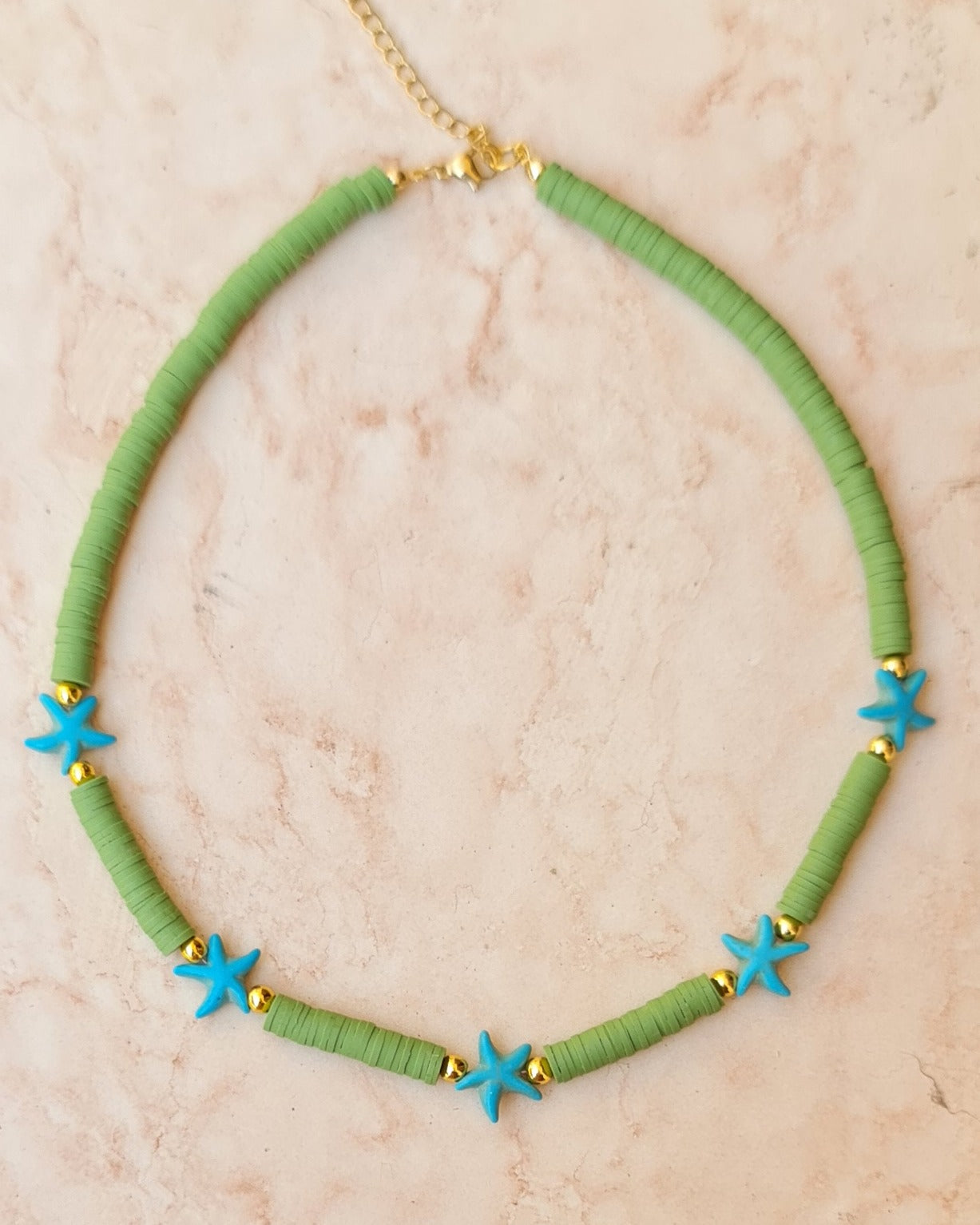 Clay Beads Trendy Choker Necklace