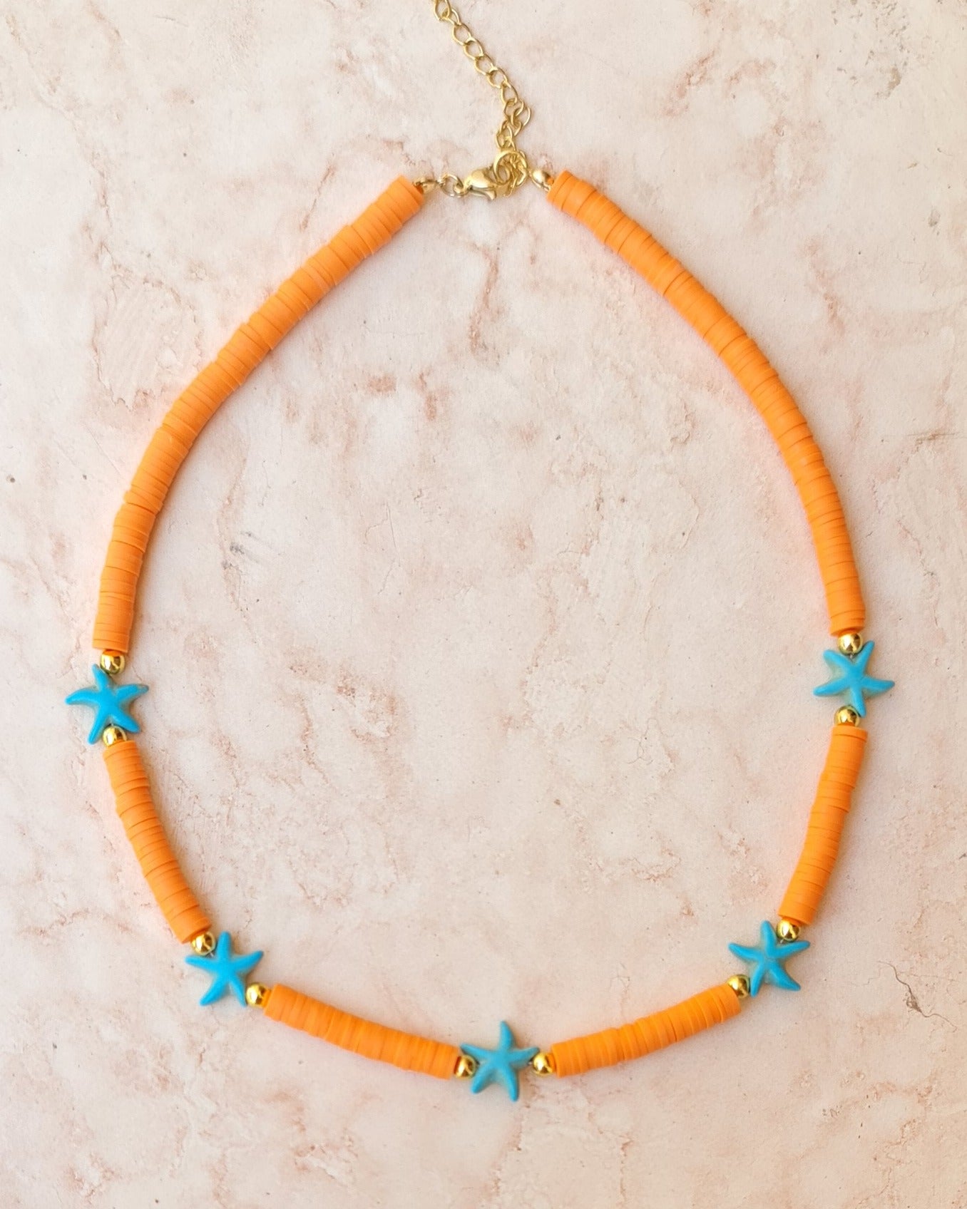 Clay Beads Trendy Choker Necklace