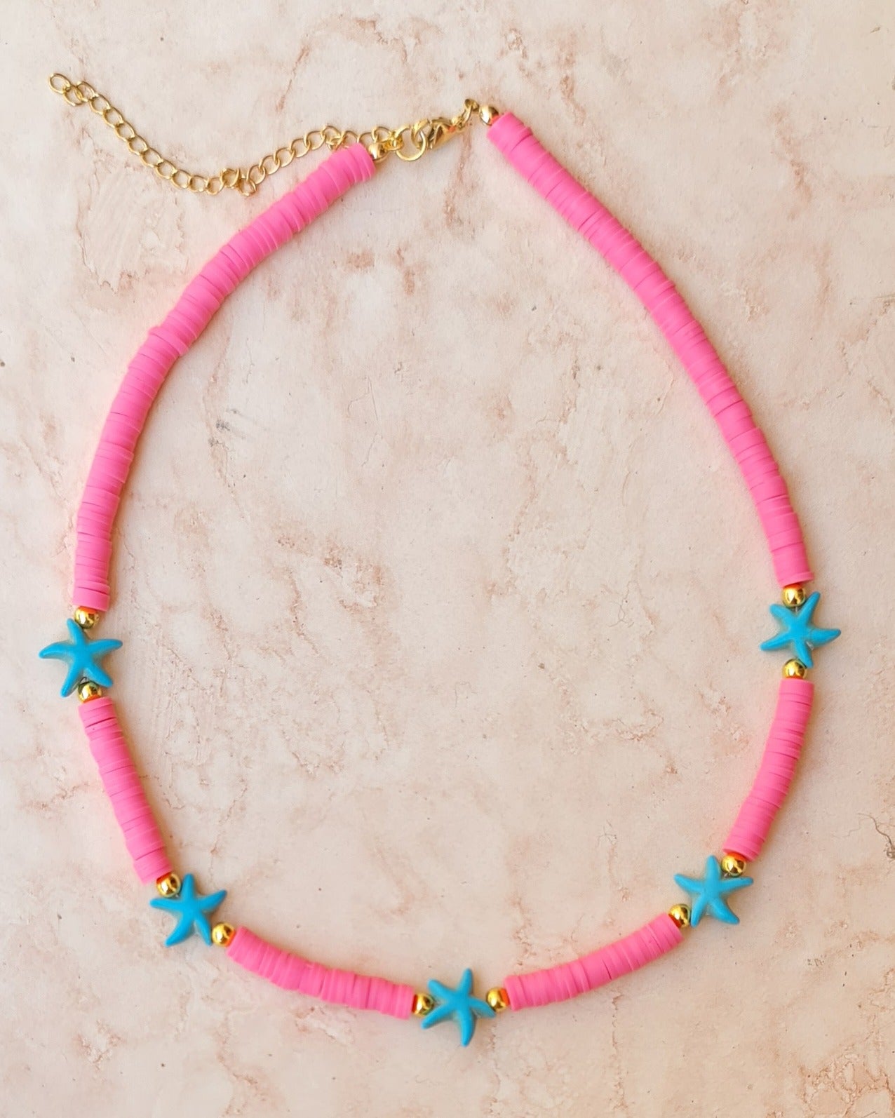 Clay Beads Trendy Choker Necklace