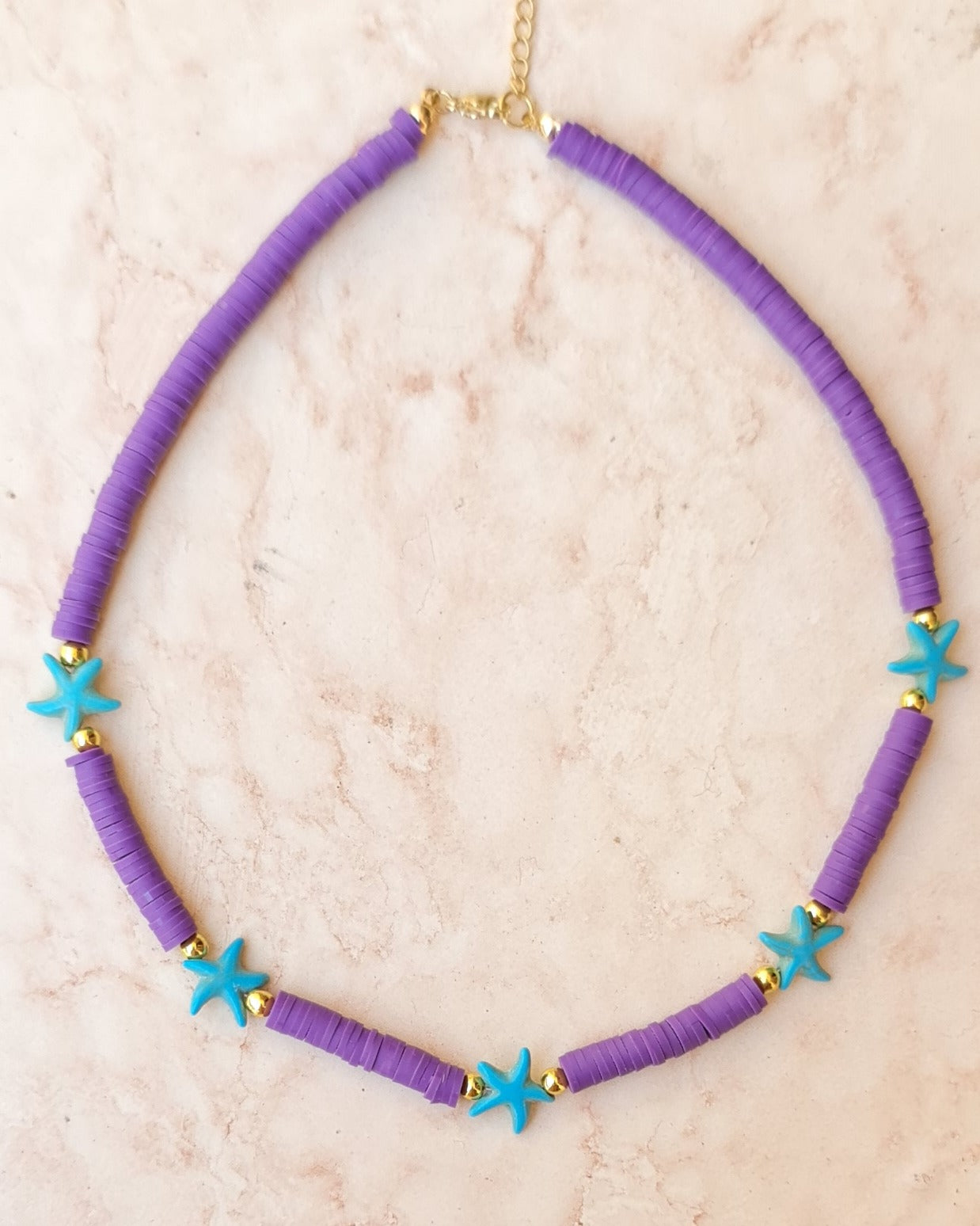 Clay Beads Trendy Choker Necklace