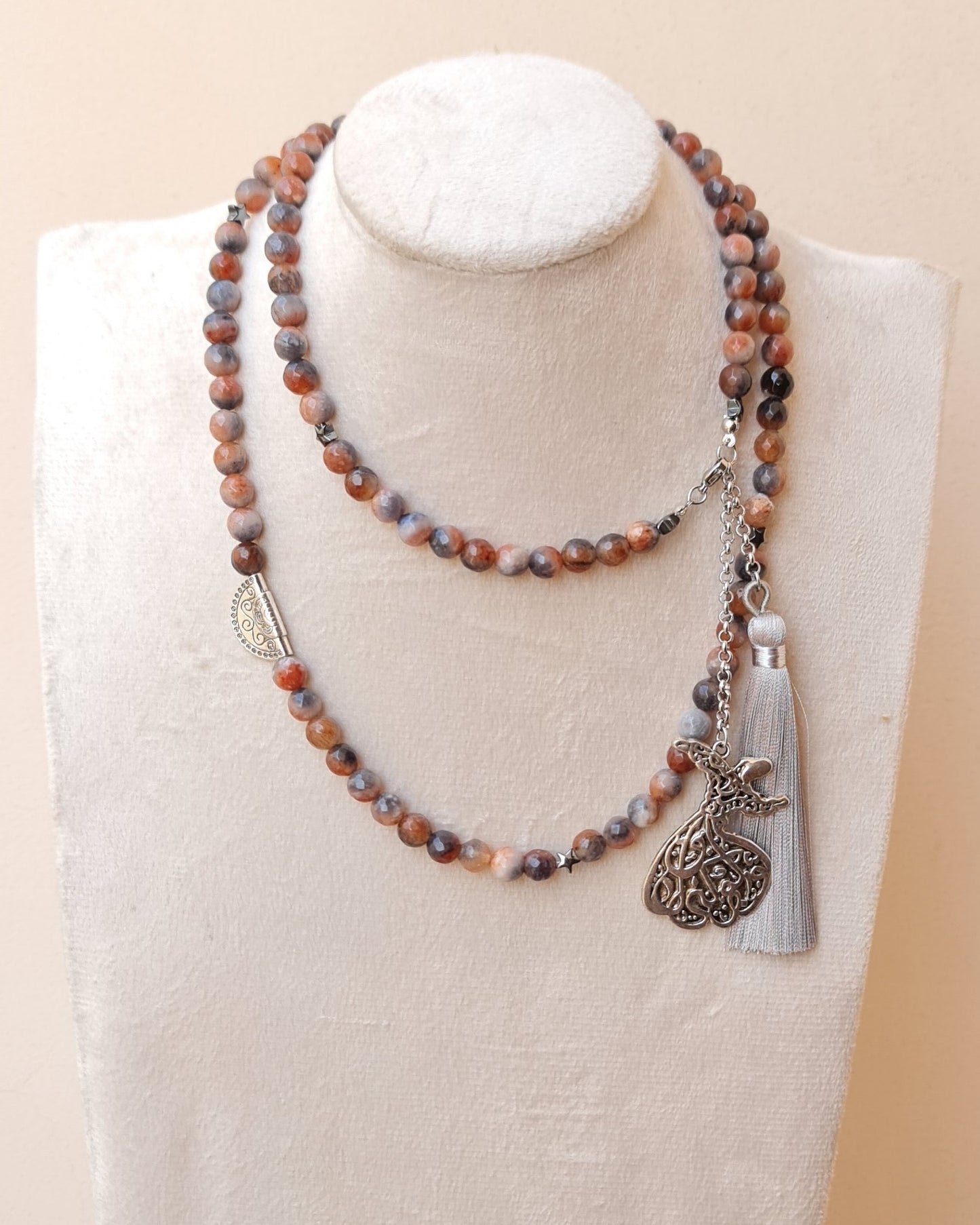 99 Wearable Long Agate Sebha / Necklace