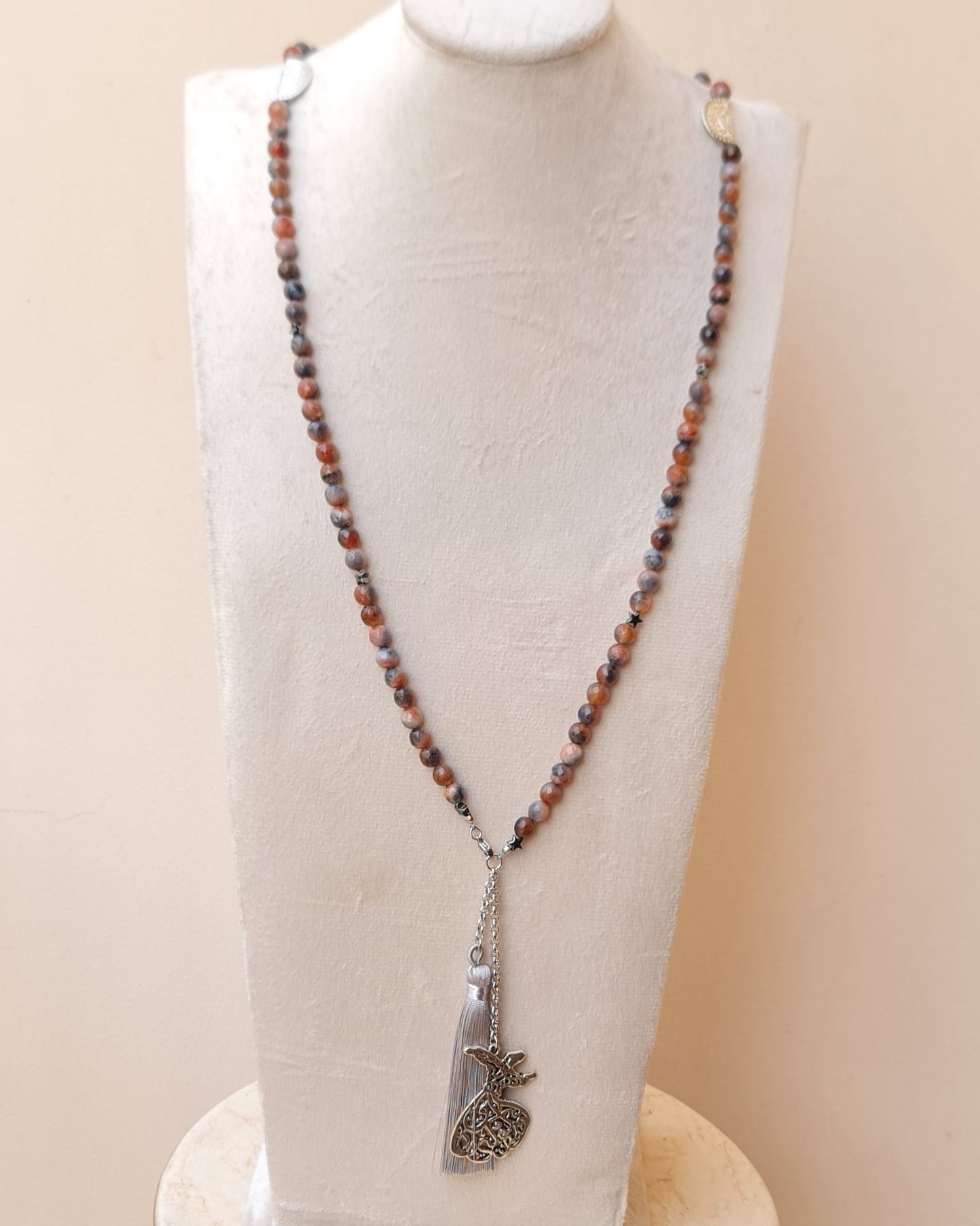 99 Wearable Long Agate Sebha / Necklace