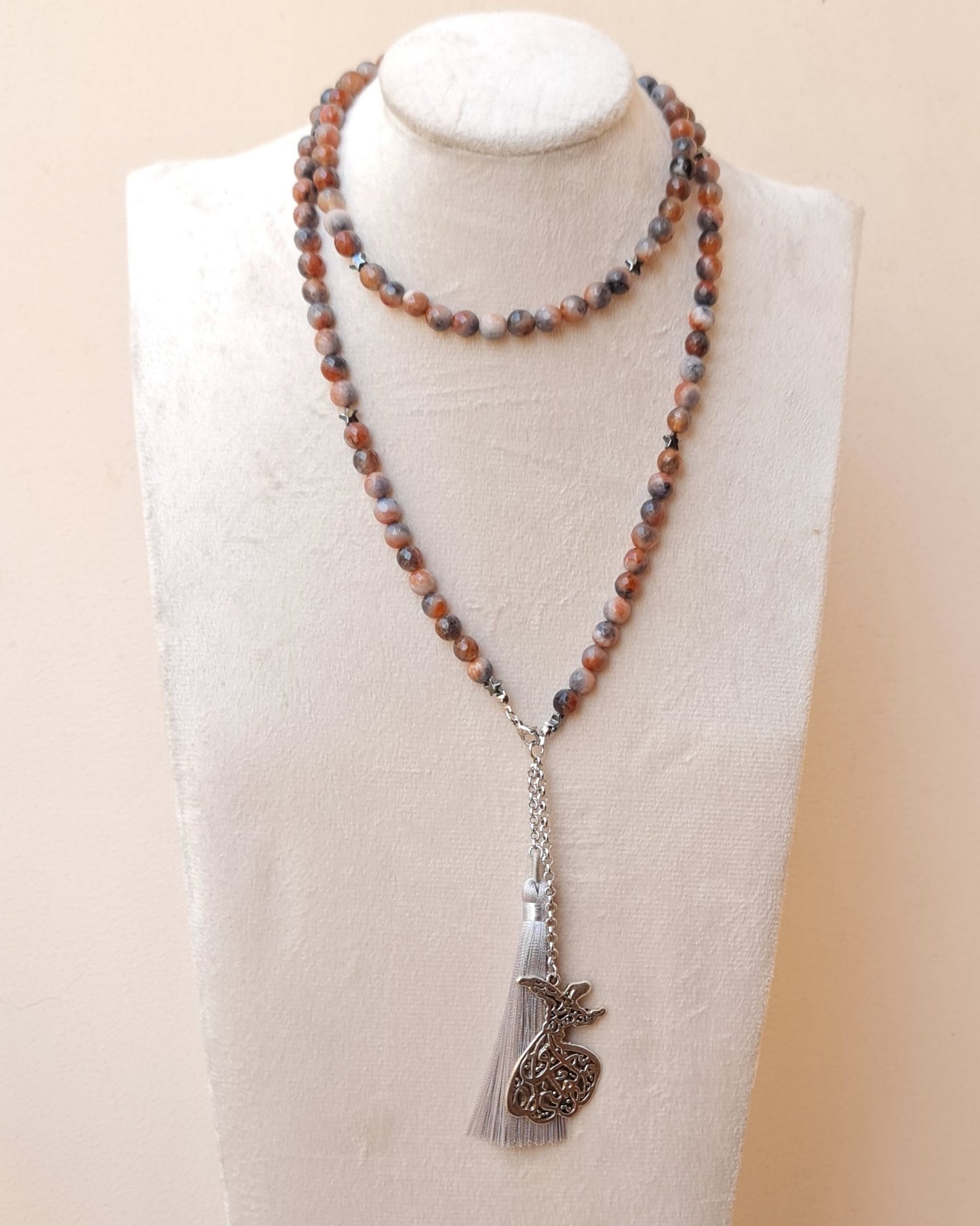 99 Wearable Long Agate Sebha / Necklace