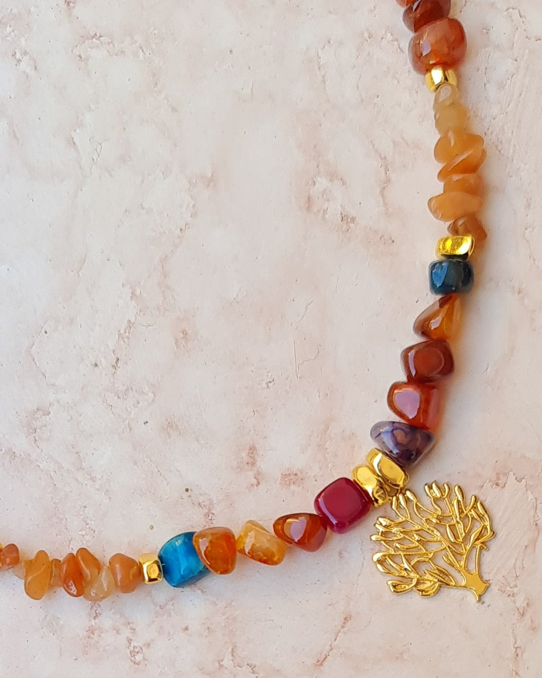 Agate & Stones Earthy Necklace