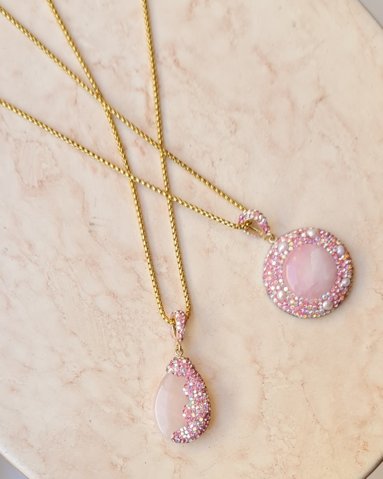 Rose Quartz Necklaces