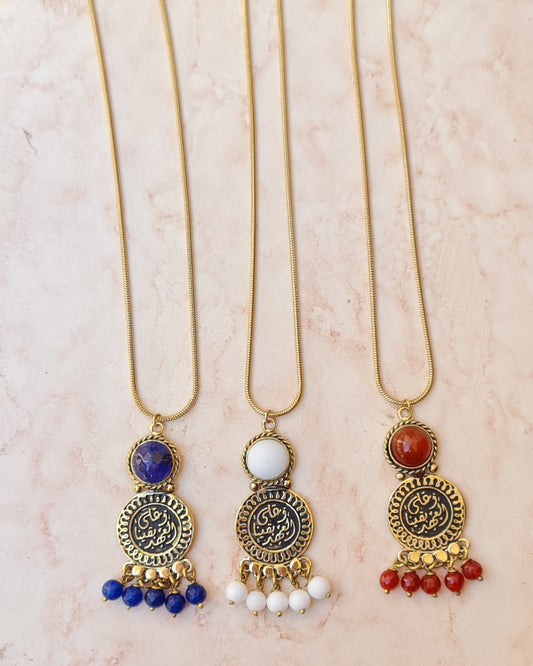 Vintage Copper & Stones Necklaces