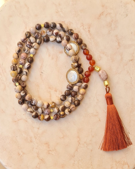 99 Agate Sebha With Silk Tassels